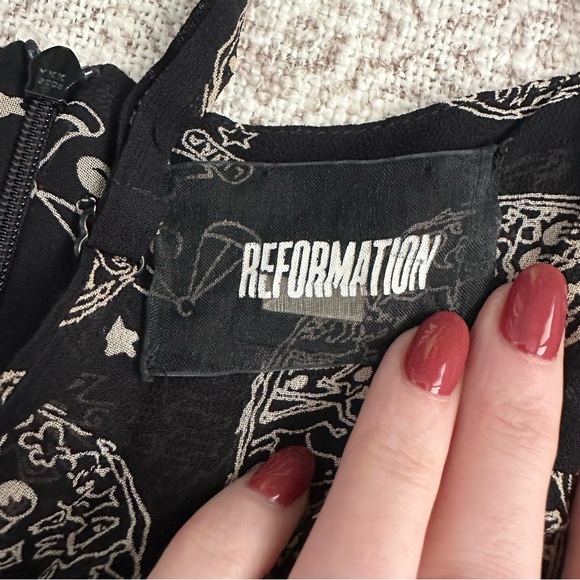 Reformation Teresa Zodiac Print Slip Dress - Picture 5 of 8